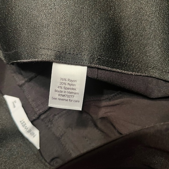 Nine West Black Mid Rise Skinny Stretch Pants Size XS - Picture 11 of 11